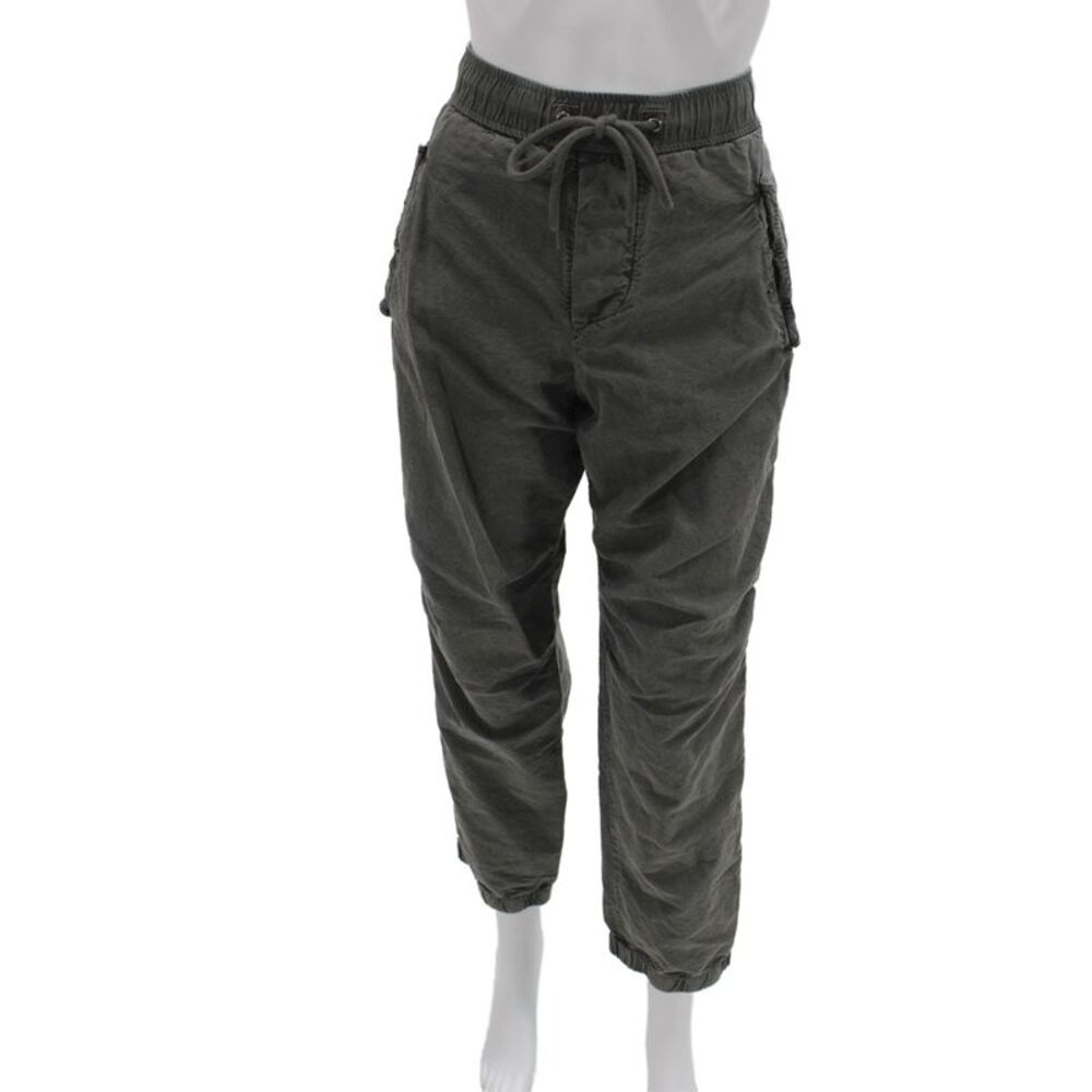 James Perse Women Jogger Pants Gray Drawstring Cotton Size 0